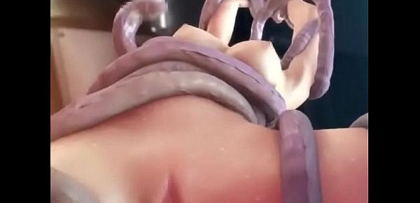  3D monster sex tentacles big boobs- Watch more on HentaiGarden.com